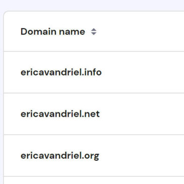 I bought a few domain names this week.